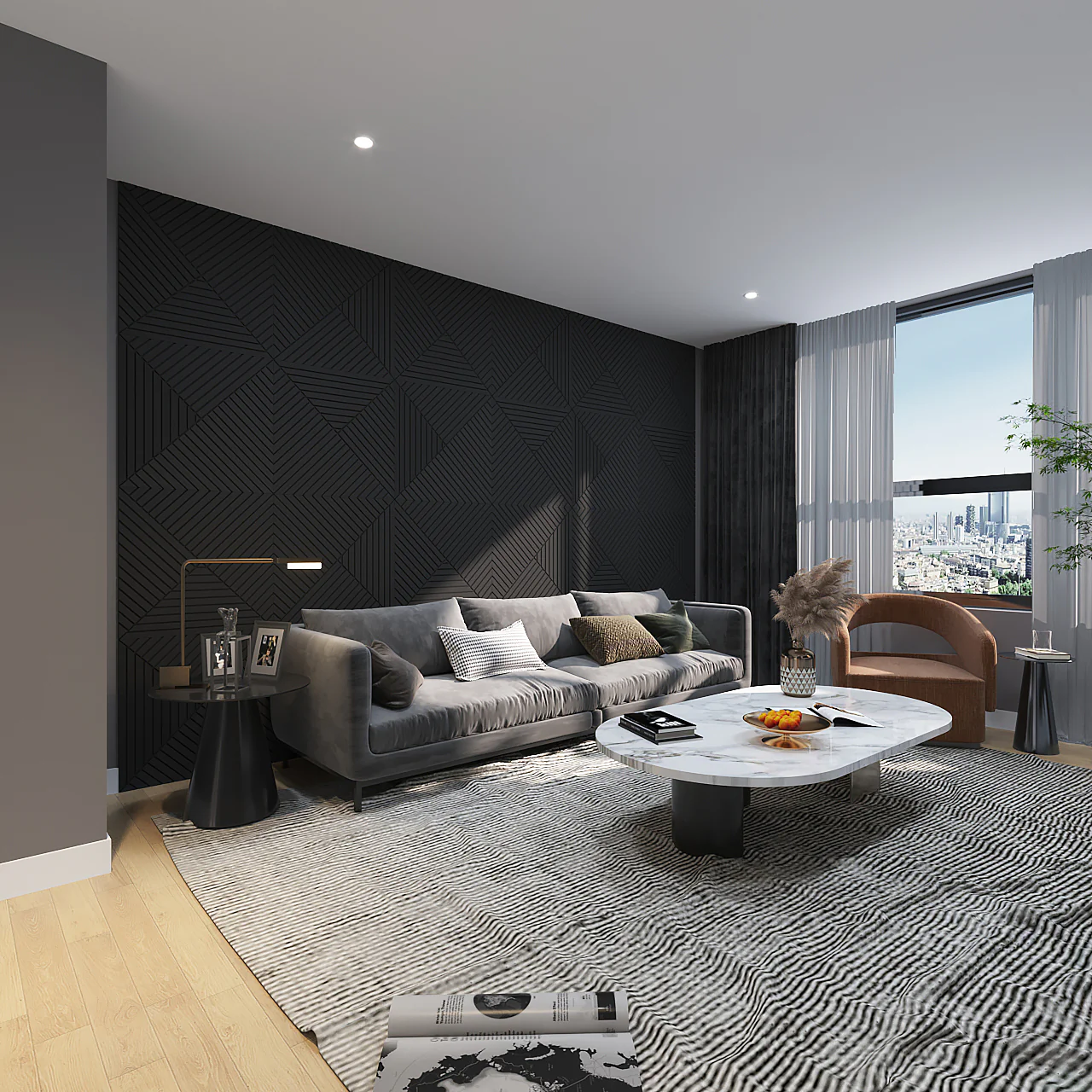 3D Acoustic Wall Art Panels: Modern Design in New York - Image 4