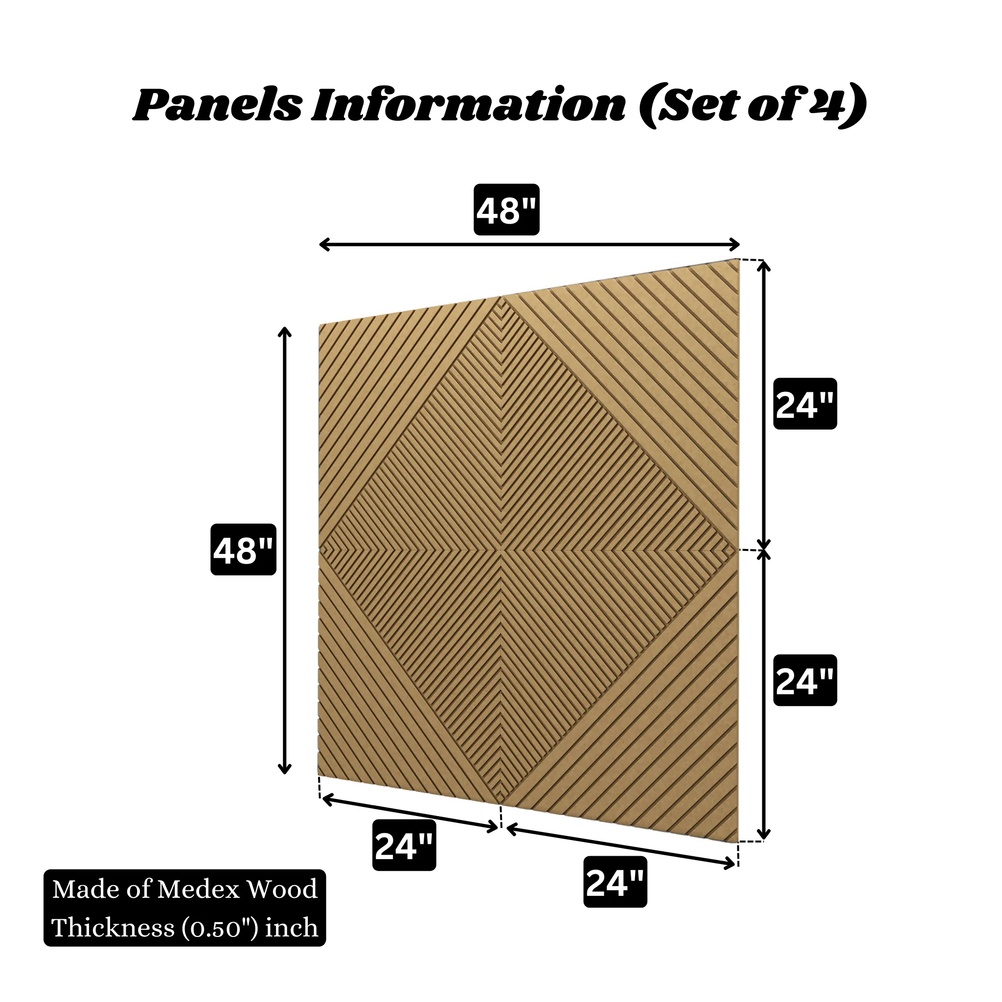 Geometric Acoustic Diffuser Wall Panels: Customizable Art - Image 4