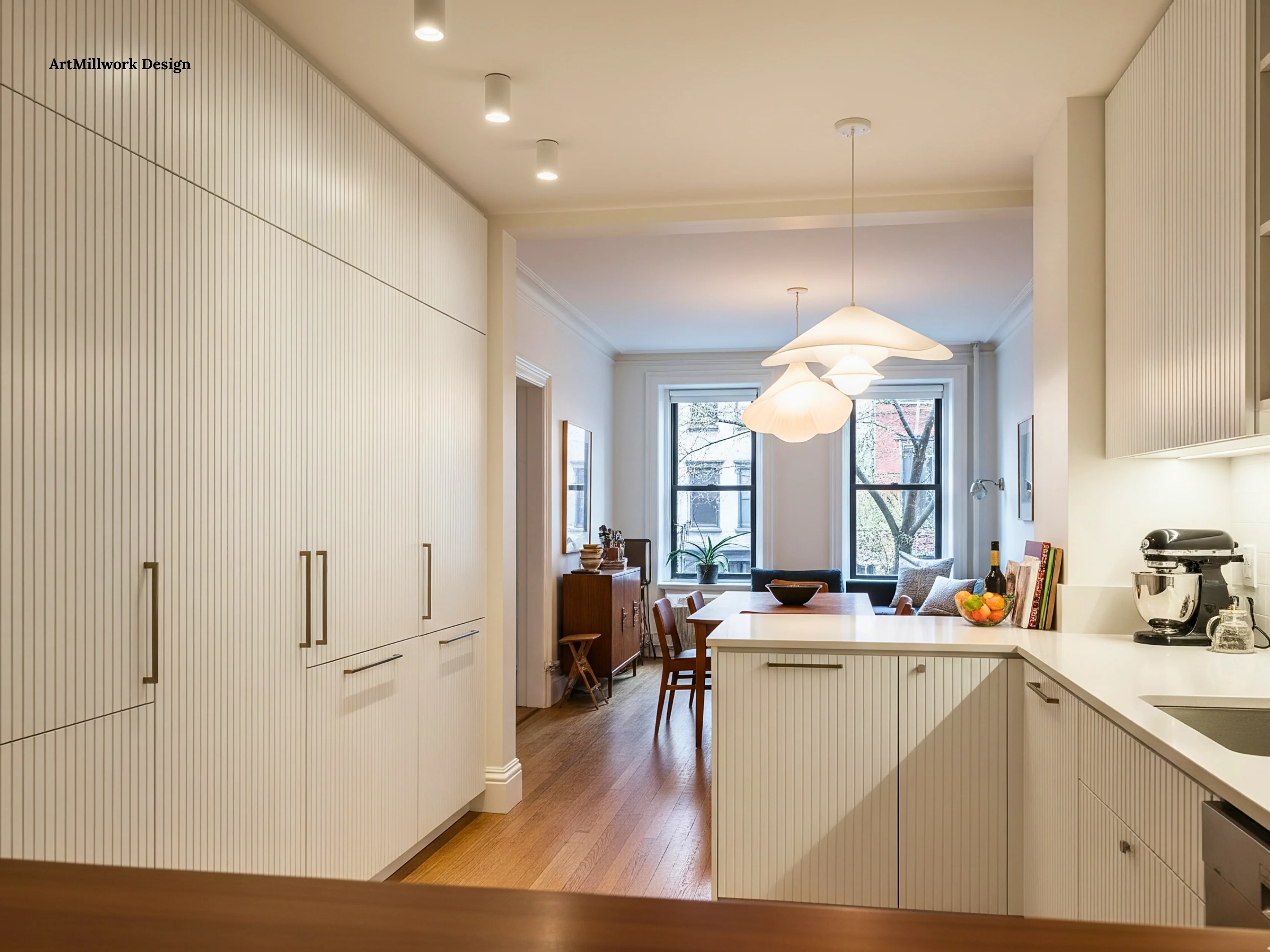 Custom Slats Cabinet Doors for Kitchen Refacing | Made in NY - Image 17