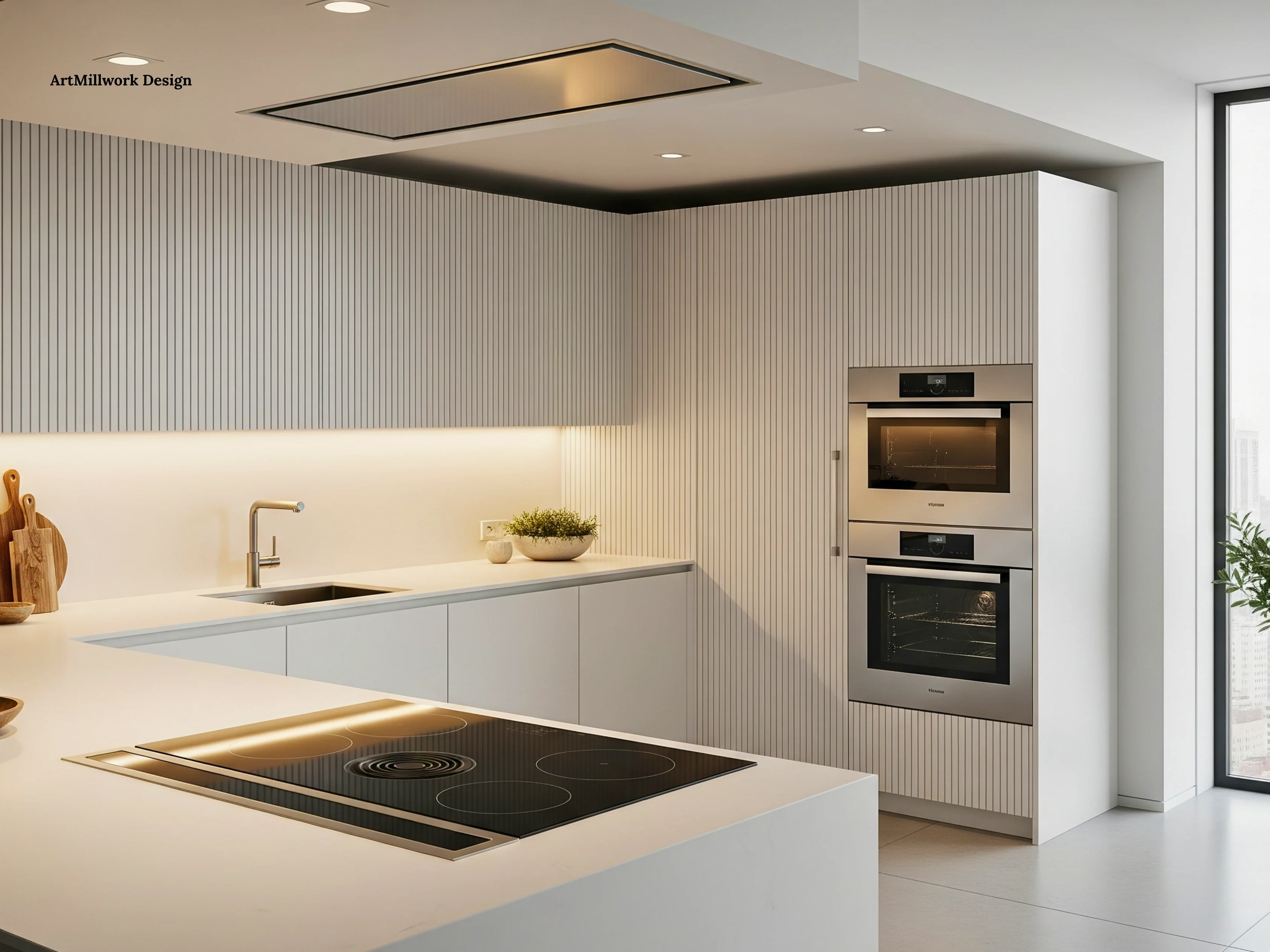 Custom Slats Cabinet Doors for Kitchen Refacing | Made in NY - Image 18