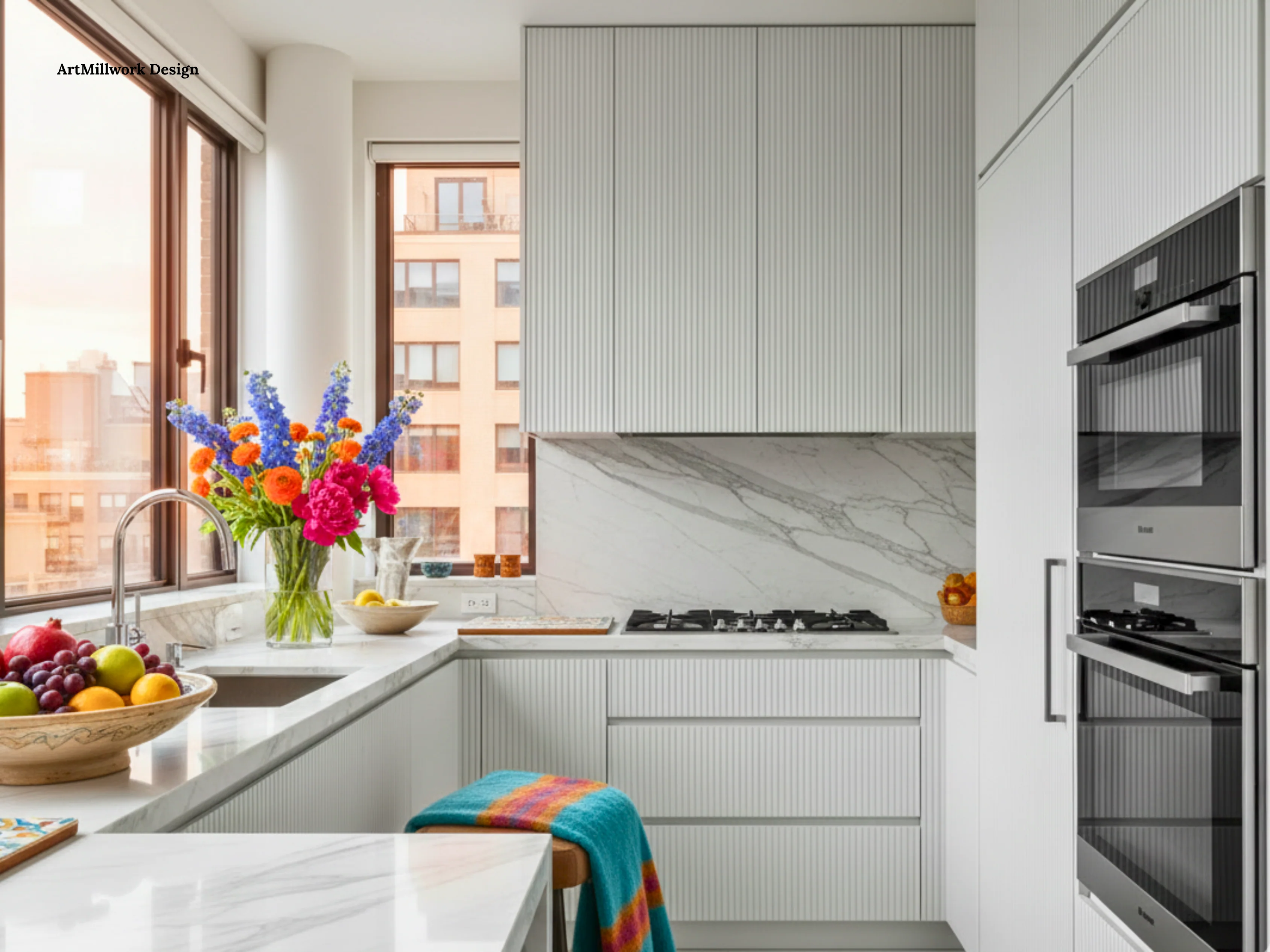 Custom Slats Cabinet Doors for Kitchen Refacing | Made in NY - Image 3