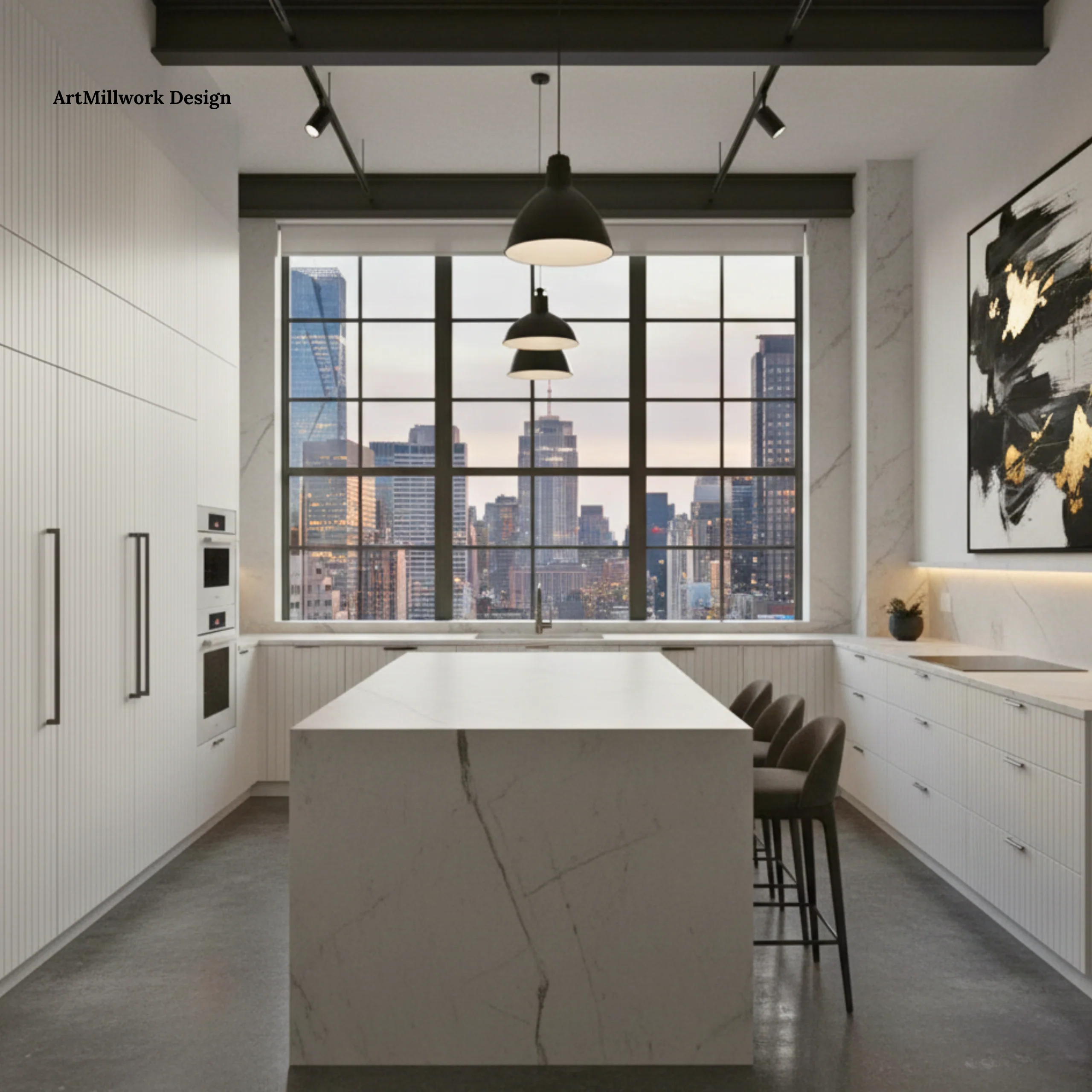 Custom Slats Cabinet Doors for Kitchen Refacing | Made in NY - Image 9