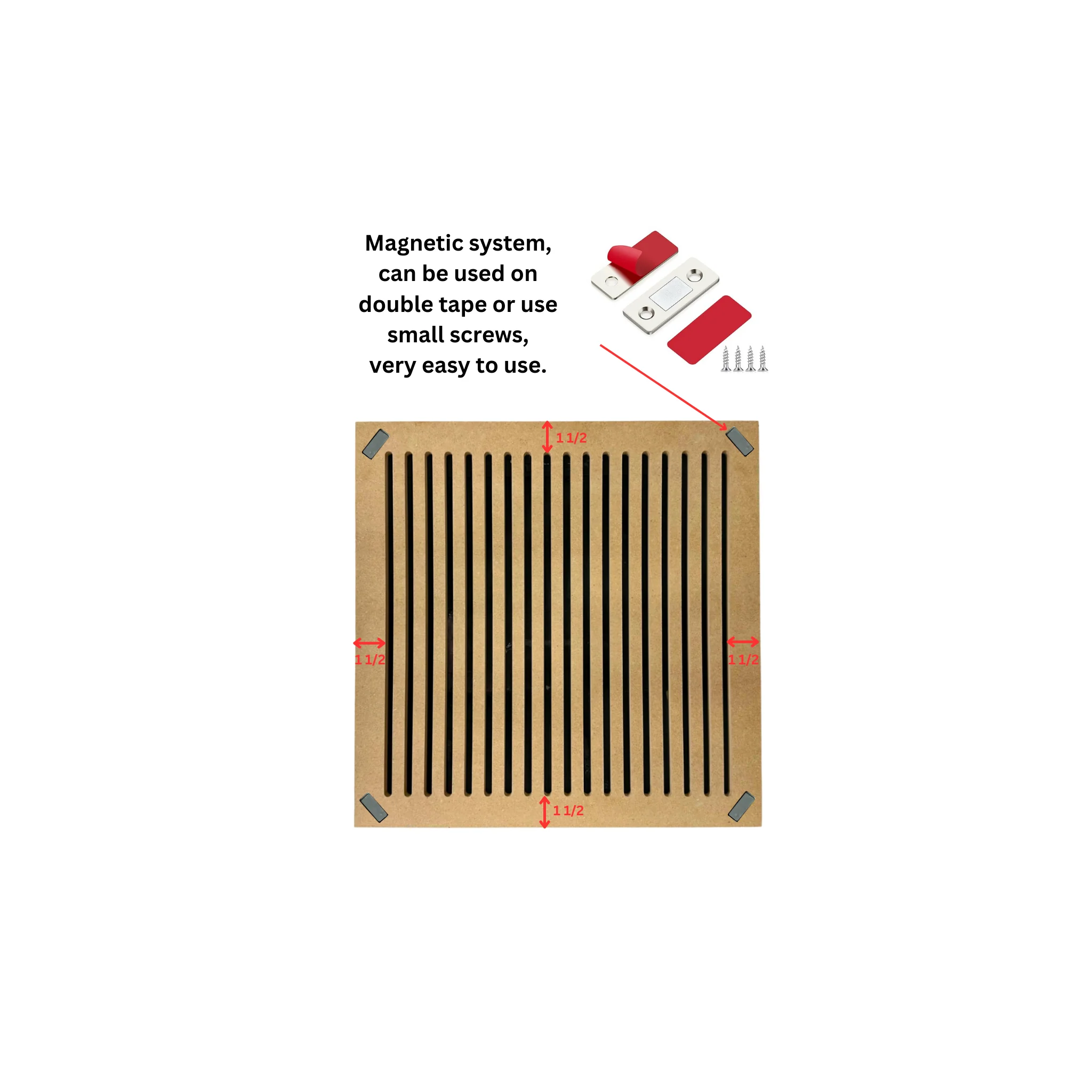 Magnetic Air Vent Cover for Modern Interiors - Custom Size - Image 3