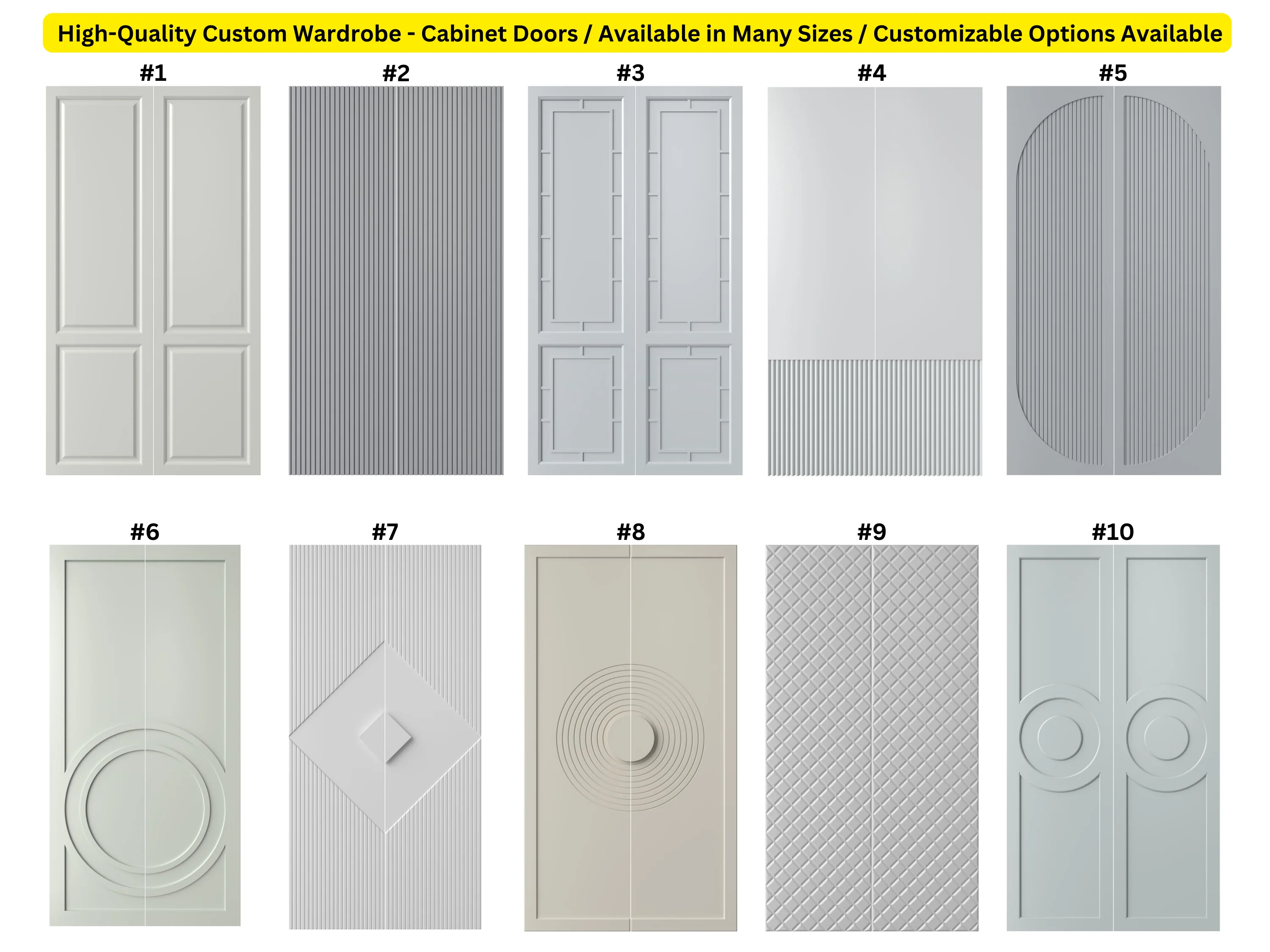 Custom Wardrobe Closet Doors in NYC – Modern & Paint-Ready
