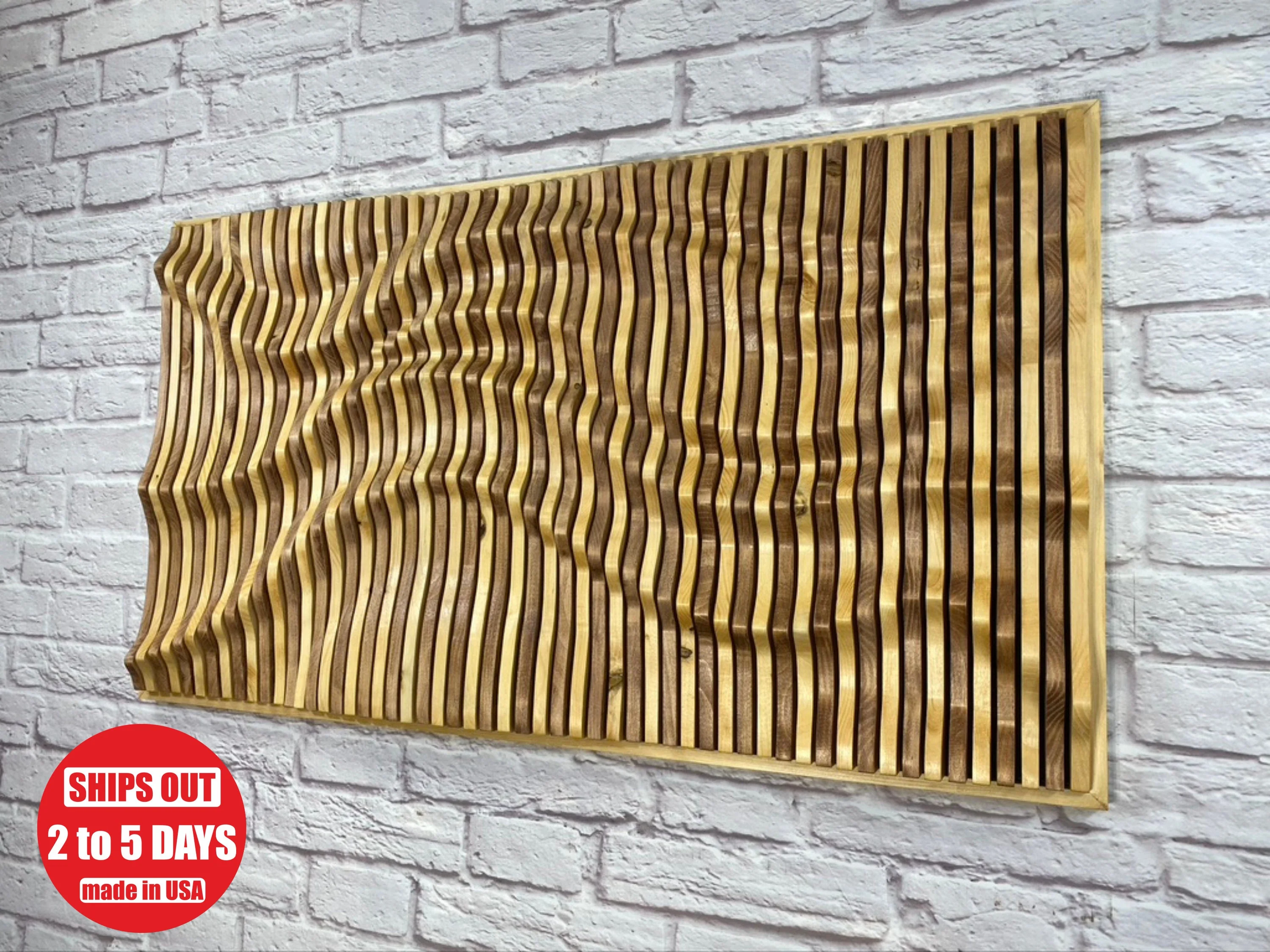 ALEXIA Parametric Wood Art - 100% Wood Wall Art Decor - Image 2