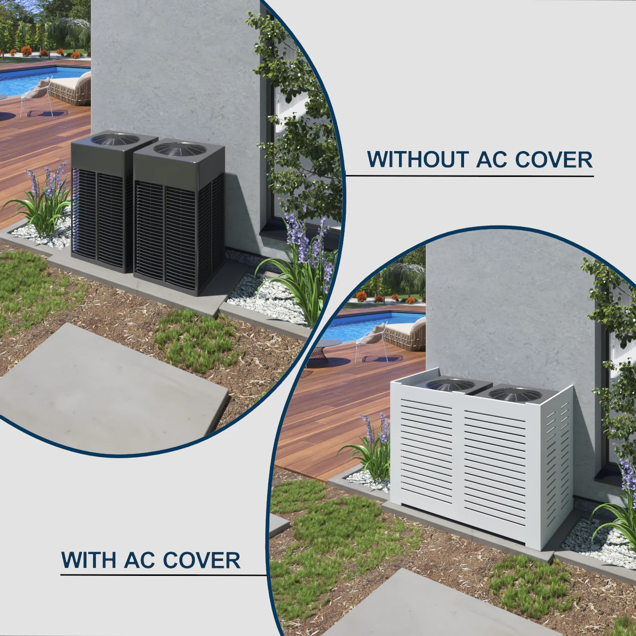 Weatherproof Fence to Cover AC Units - Durable PVC Enclosure - Image 12
