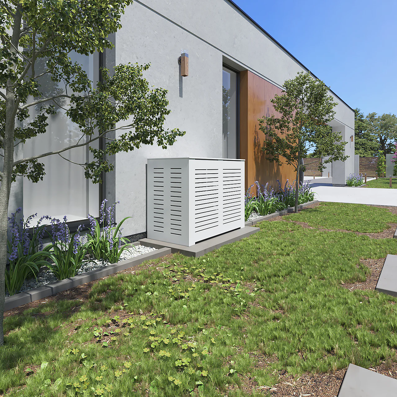 Weatherproof Fence to Cover AC Units - Durable PVC Enclosure - Image 2