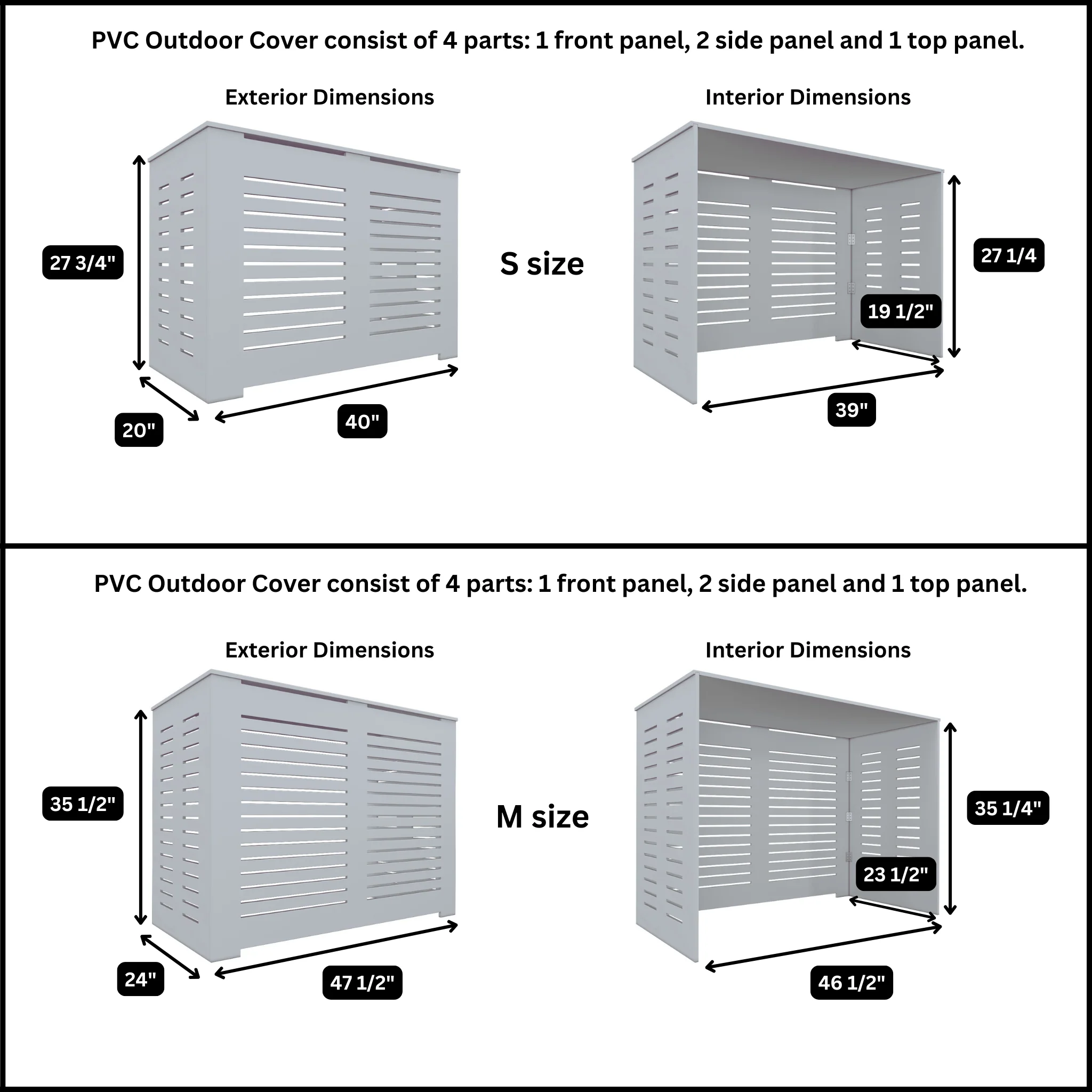 Weatherproof Fence to Cover AC Units - Durable PVC Enclosure - Image 6