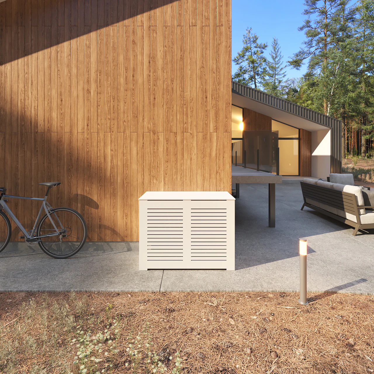 Weatherproof Fence to Cover AC Units - Durable PVC Enclosure - Image 8